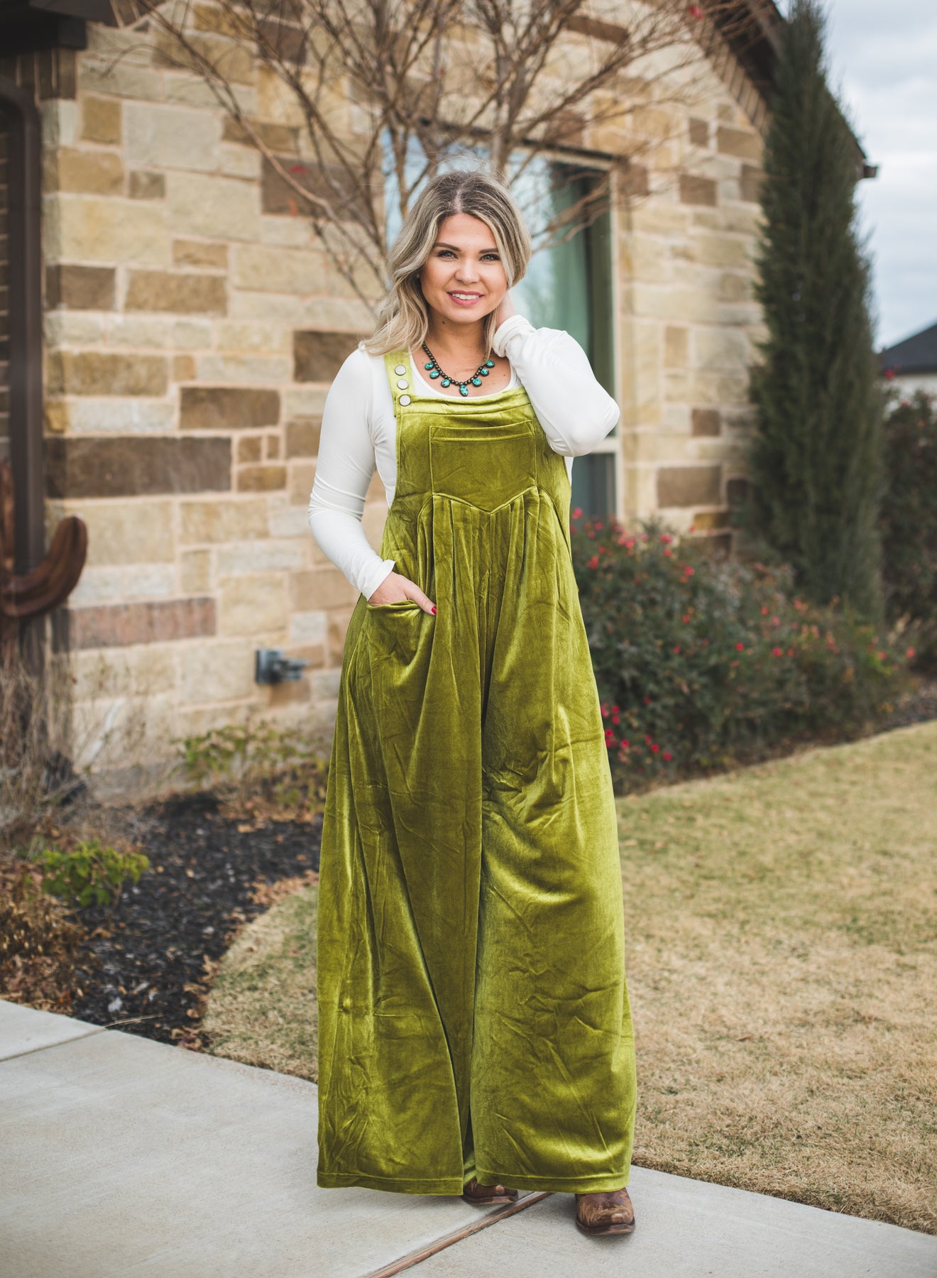 Velvet clearance overall dress